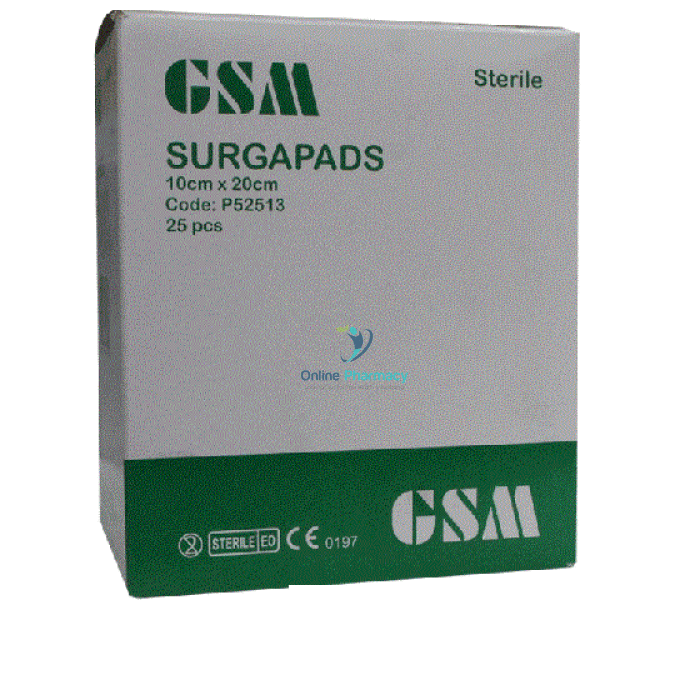 Surgapad Sterile Surgical Dressings - 10cm x 20cm (25 Pack) - OnlinePharmacy