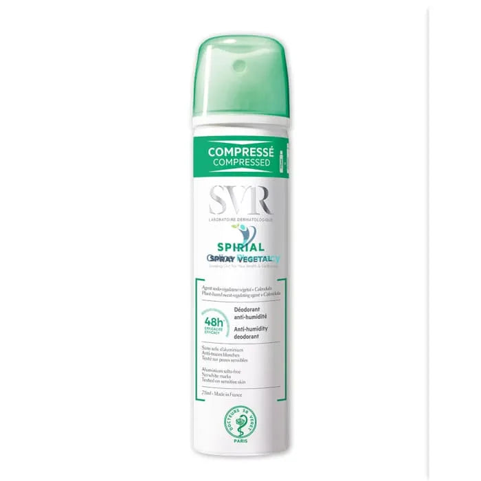 Svr Spirial - Vegetable Deoderant Spray 75Ml Anti - Humidity