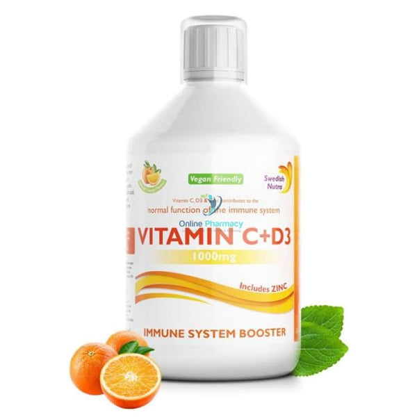 Swedish Nutra Vitamin C & D3 - 500ml - OnlinePharmacy