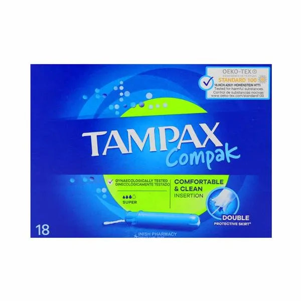 Tampax Compak Super - 18 Pack