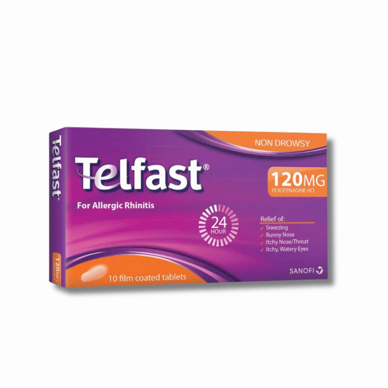 Telfast Allergy 120mg Fexofenadine Tablets - 30 Pack