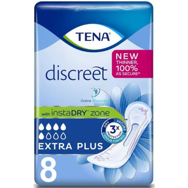 Tena Lady Extra Plus Discreet - 8/16 Pack Incontinence Products
