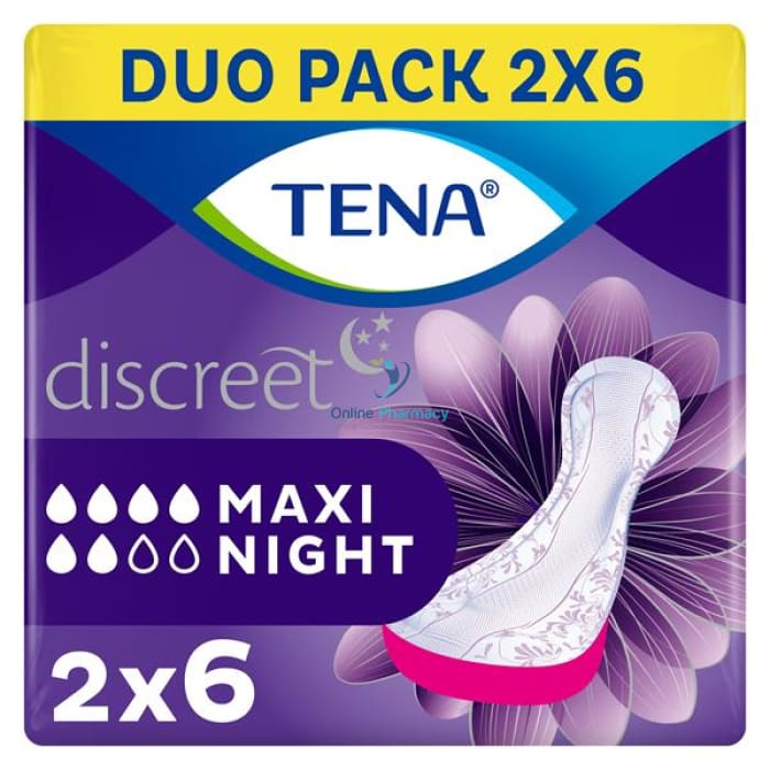 Tena Lady Maxi Night Pads - 6/12 Pack Incontinence Products