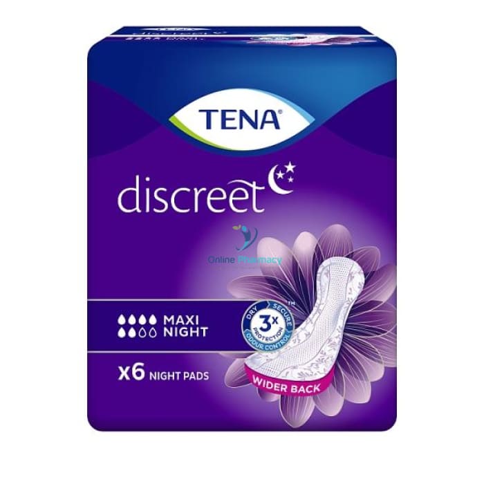 Tena Lady Maxi Night Pads - 6/12 Pack - OnlinePharmacy