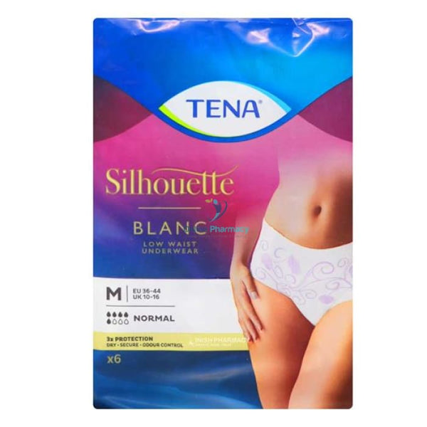 Tena Lady Silhouette Blanc Pants Discreet Medium - 6 Pack Incontinence Products