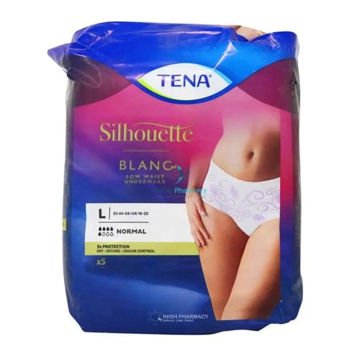 Tena Lady Silhouette Blanc Pants Large - 5 Pack