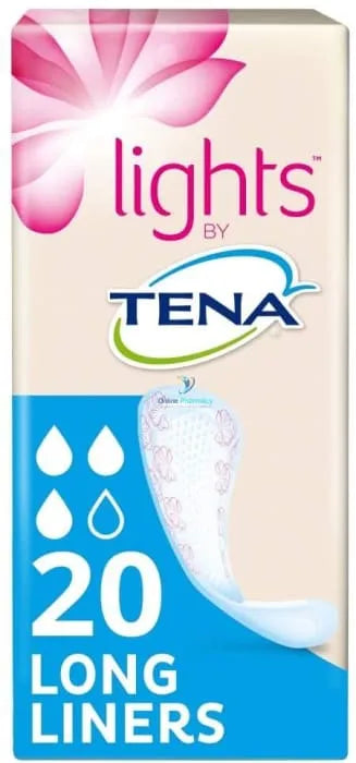 Tena Lights Long Liner - 20 Pack