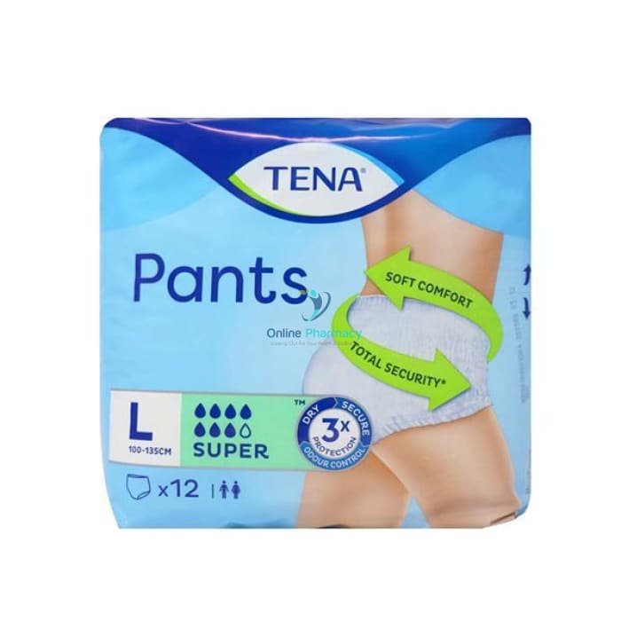 Tena Pants Super Large - 12 Pack - OnlinePharmacy