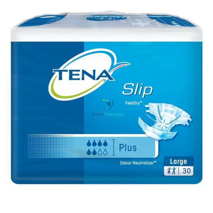 Tena Slip Plus Large - 30 Pack - OnlinePharmacy