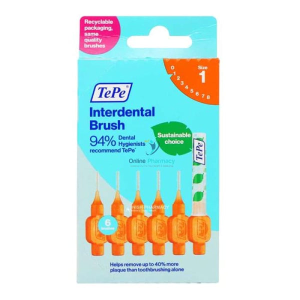 Tepe Orange Interdental Brush 0.45Mm - 6 Pieces Toothbrushes