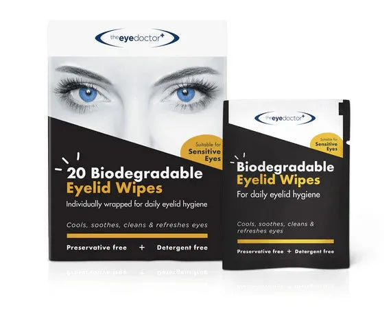 The Eye Doctor Biodegradable Eyelid Wipes - 20 Pack