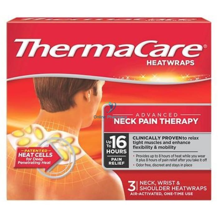 ThermaCare 16 Hour Heatwraps Upper Back Neck Shoulder & Wrist - 3 Pack - OnlinePharmacy