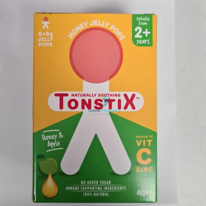 Tonstix Honey And Apple Jelly Pops - 6 Pack Cough