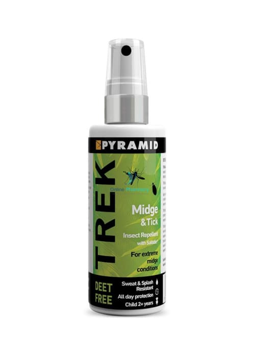 Trek Midge And Tick Deet Free Pump- Protect Against Mosquito & Insects Bites - OnlinePharmacy
