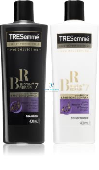 TRESemme Biotin Repair +7 Shampoo & Conditioner - 400ml X 2 - OnlinePharmacy
