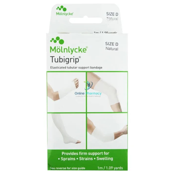 Tubigrip Tubular Bandage 1M - Size D (7.3-7.9Cm) First Aid