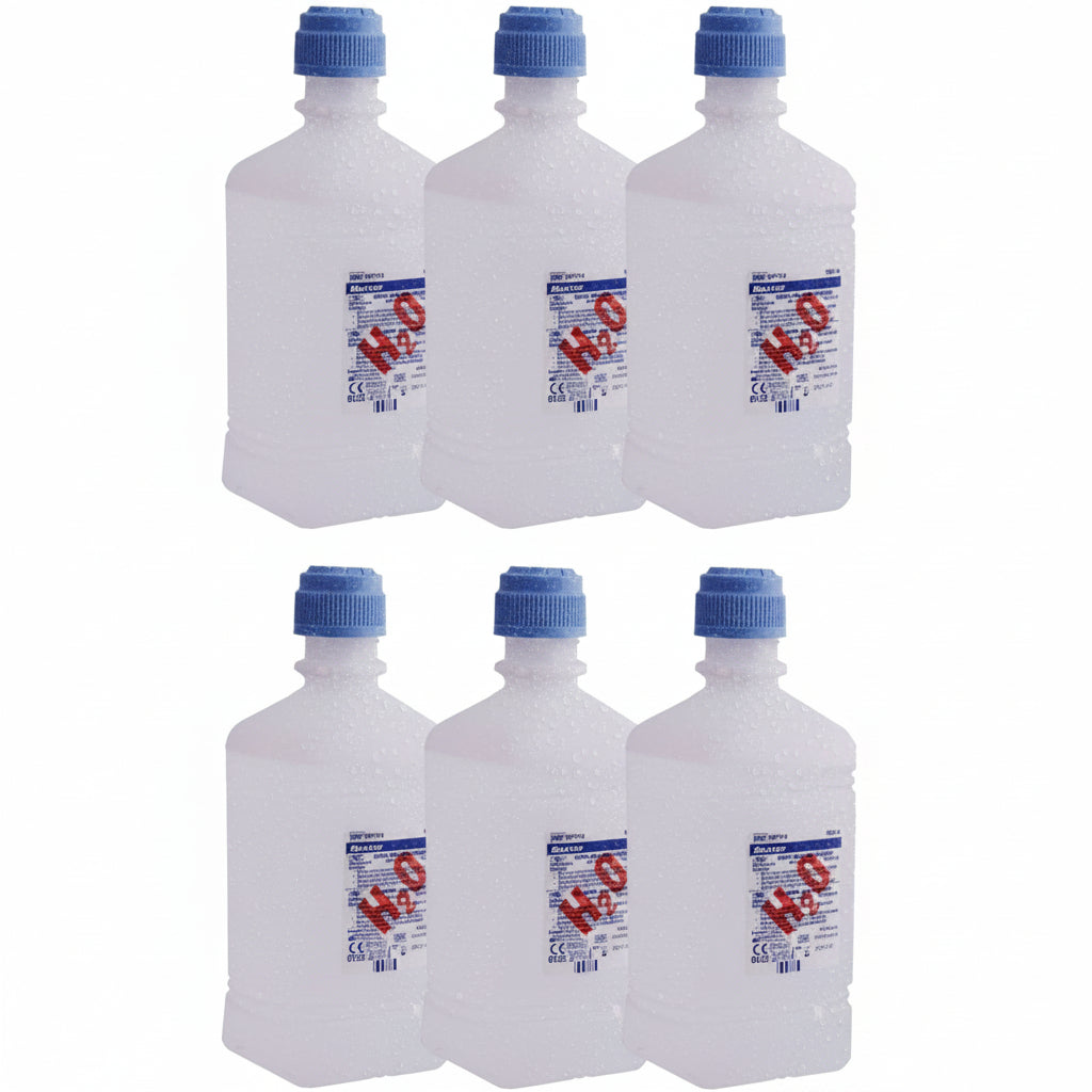 Sterile Water for Irrigation Pour Bottle - 6 x 1Ltr