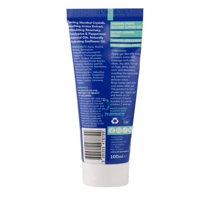 Ultrapure Menthol Gel - 100Ml Homeopathic
