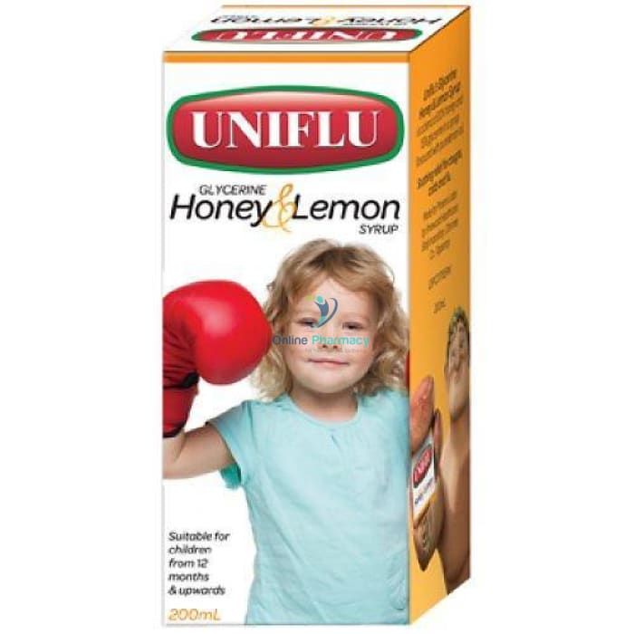 Uniflu Glycerine Honey & Lemon - 200ml - OnlinePharmacy