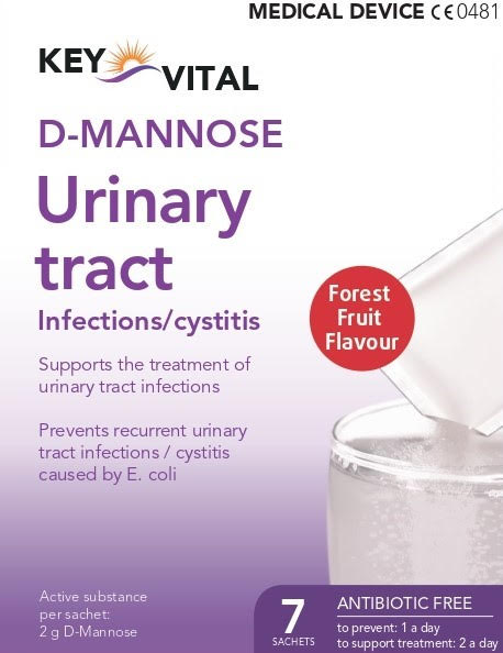 Key Vital D-Mannose Urinary Tract - 7 Sachets