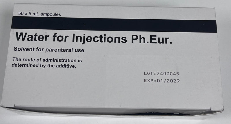 Water For Injections Ph.Eur 50 x 5ml Ampoules