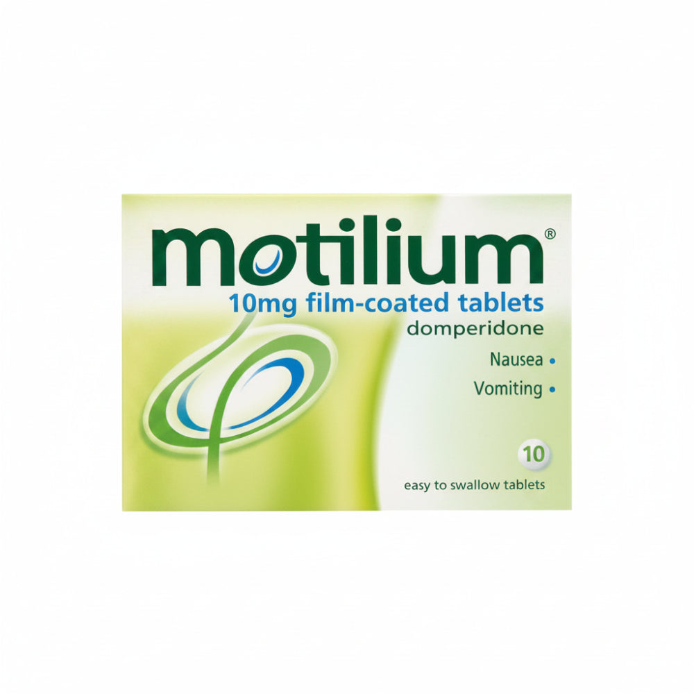 Motilium (Domperidone) 10mg Nausea & Vomiting Tablets - 10 Tablets
