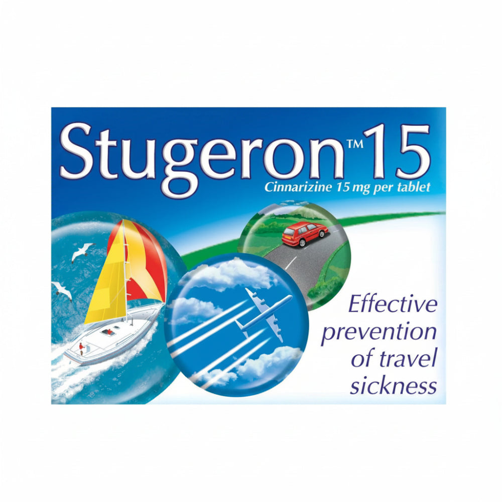 Stugeron Travel Sickness Tablets - 15 Tablets