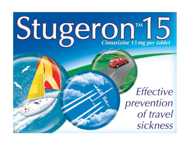 Stugeron Travel Sickness Tablets - 15 Tablets