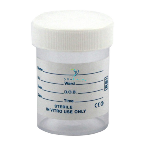 Urine / Sputum Sample Container - 60Ml Bottle