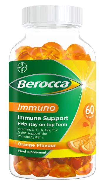 Berocca Immuno Orange Gummies - 60 Gummies