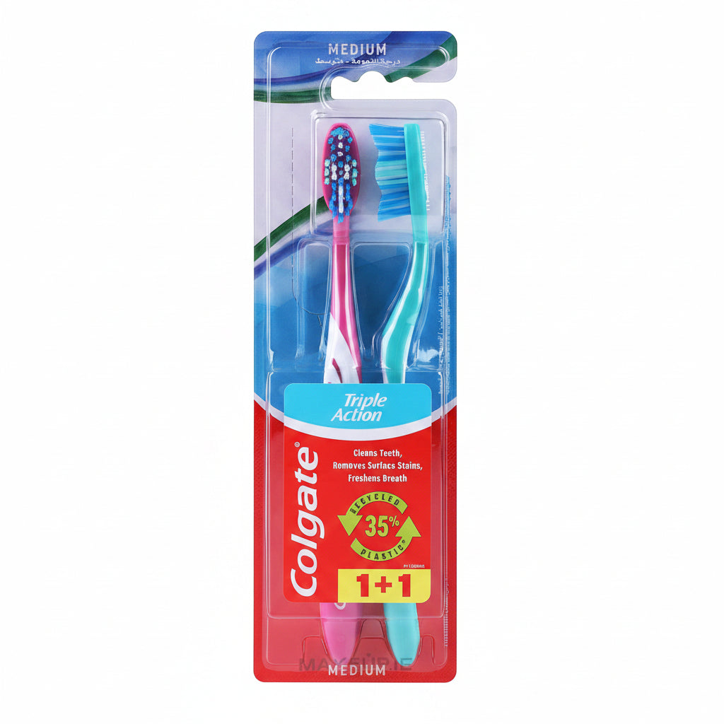 Colgate Triple Action Toothbrush - 2 Pack