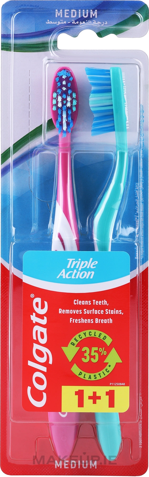 Colgate Triple Action Toothbrush - 2 Pack