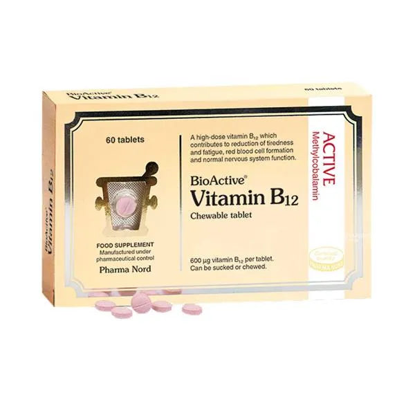 Pharma Nord BioActive Vitamin B12 Chewable Tablet - 60 Pack