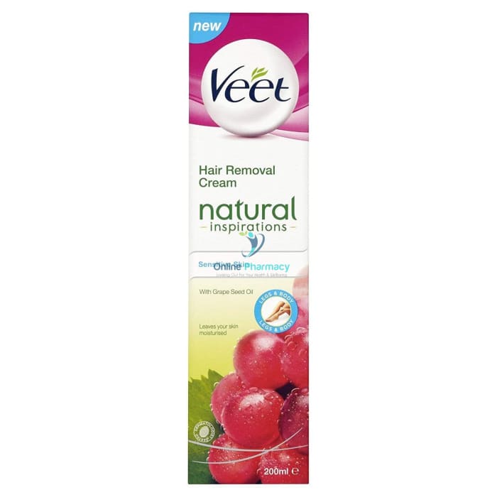 Veet Natural Hair Removal Cream - 200ml - OnlinePharmacy