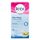 Veet Wax Strips for Sensitive Skin - 20 Pack - OnlinePharmacy