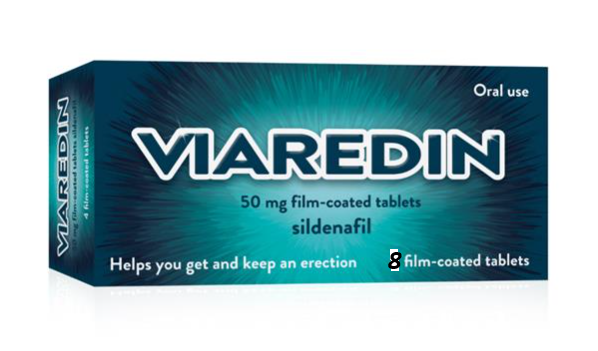 Viaredin (Sildenafil) 50mg Tablets - 4/8 Pack