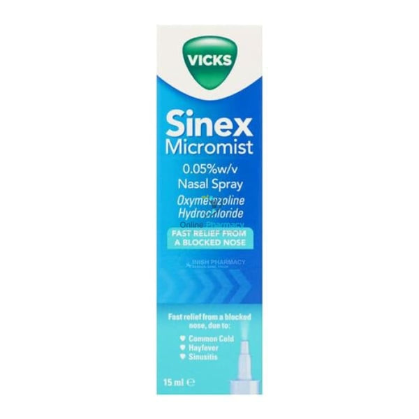 Vicks Sinex Decongestant Nasal Spray 0.05% Oxymetazoline - 15ml - OnlinePharmacy