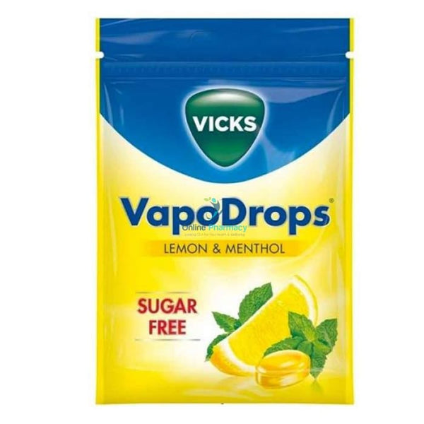 Vicks VapoDrops Sugar Free Lemon & Menthol - OnlinePharmacy