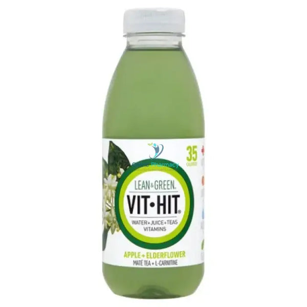 Vit Hit Lean & Green Apple + Elderberry 12 X 500Ml Nutrition Drinks Shakes