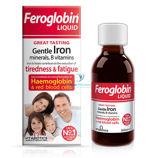 Vitabiotics Feroglobin Liquid Gentle Iron Minerals B Vitamins - 200ml - OnlinePharmacy