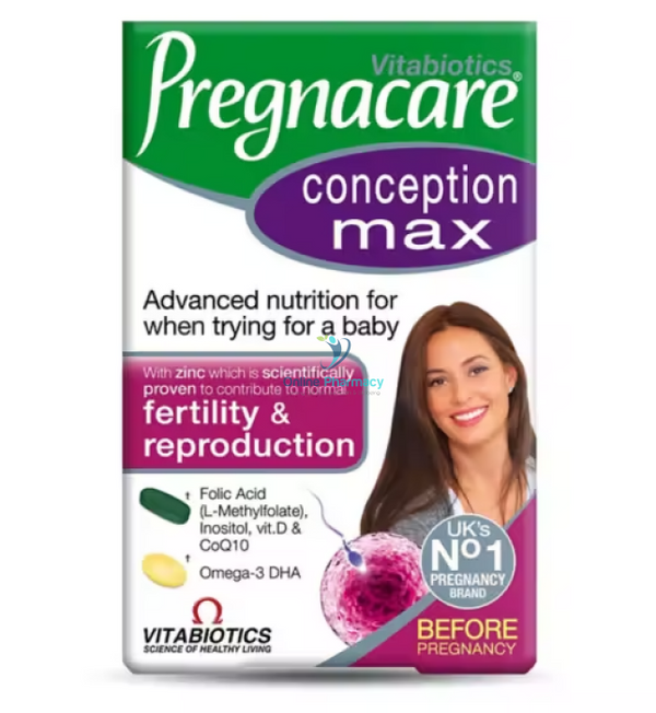 Vitabiotics Pregnacare Conception Max- 84 Pack - OnlinePharmacy