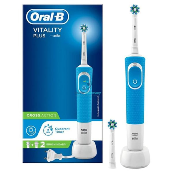 Vitality Plus Rechargeable Electric Toothbrush 3D Green - OnlinePharmacy