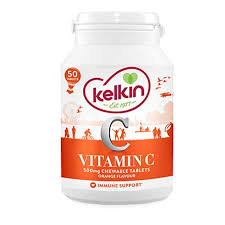 Kelkin Zinc & Vitamin C Chewable Tablets- 60 Pack