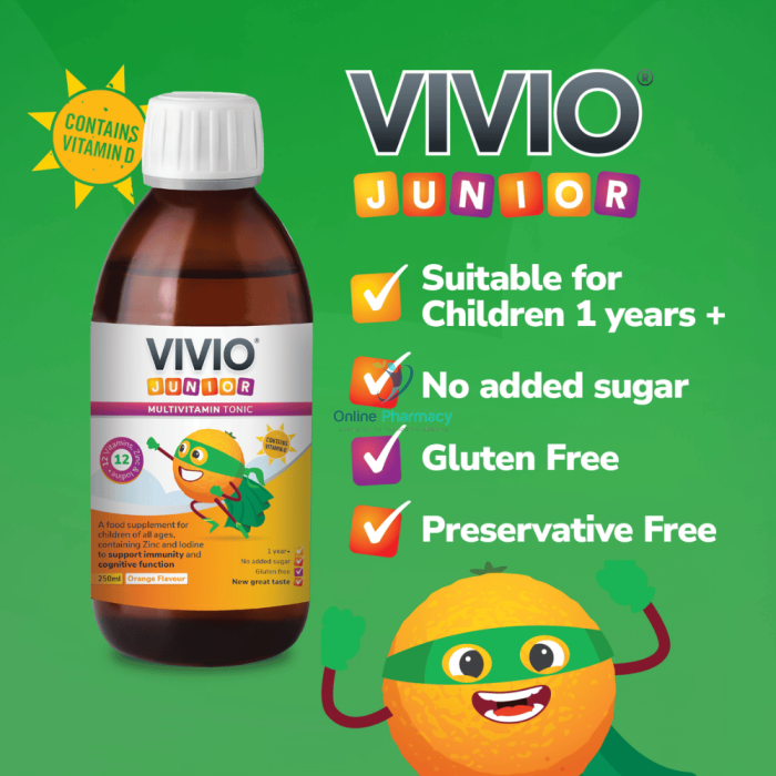 Vivio Junior Multivitamin Tonic - 250Ml Multivitamins