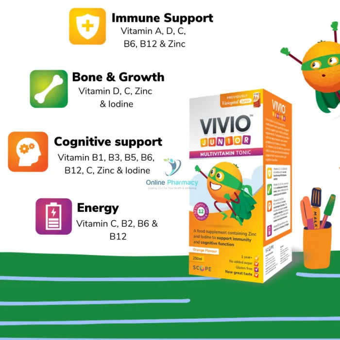 Vivio Junior Multivitamin Tonic - 250Ml Multivitamins