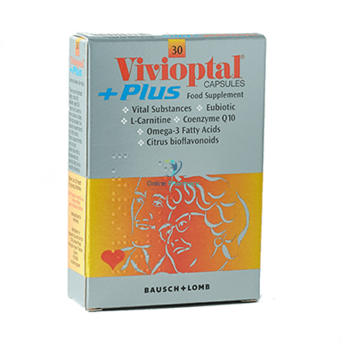 Vivioptal Plus Capsules- Essential Vitamins & Minerals For The Elderly - OnlinePharmacy