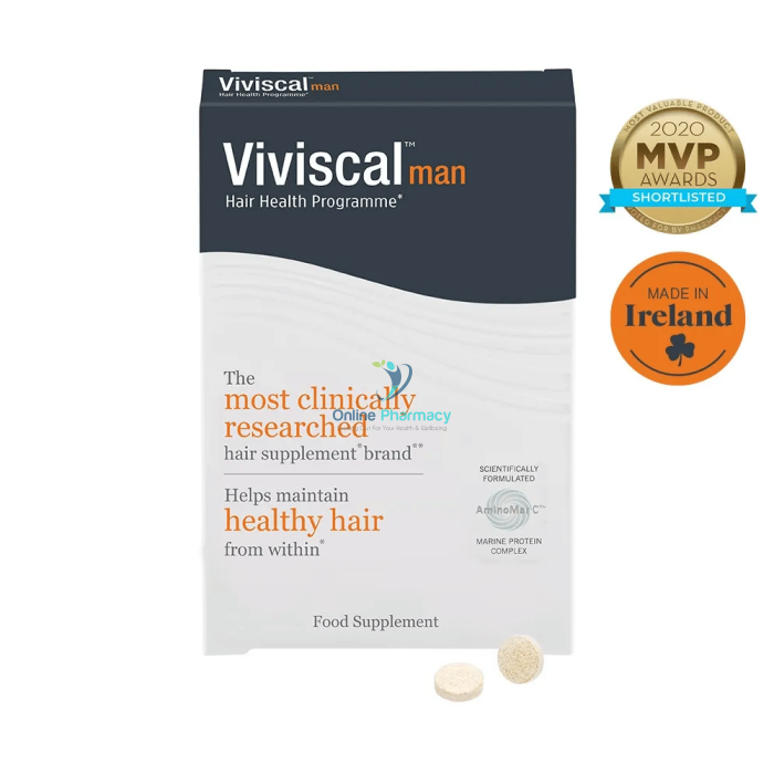 Viviscal Man Hair Growth Supplements For Men - 30/60 Tabs Vitamins &