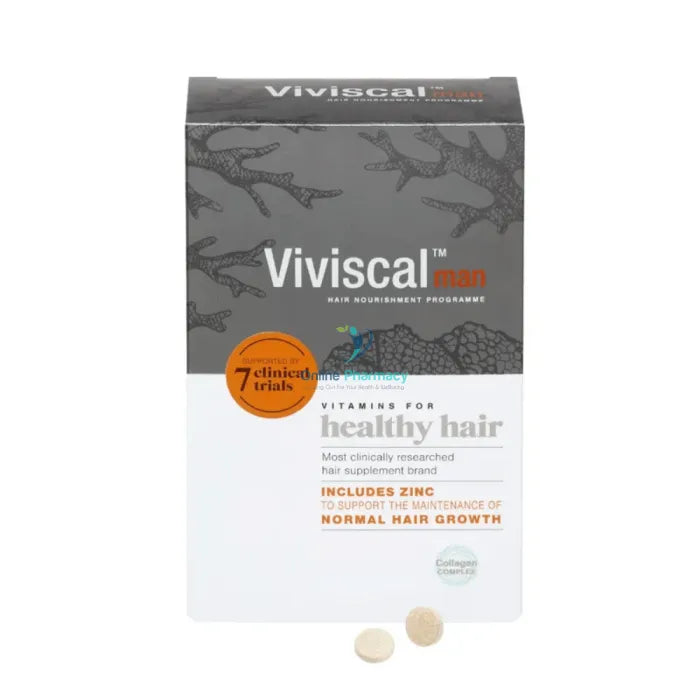 Viviscal Man Hair Growth Supplements For Men - 30/60 Tabs Vitamins &