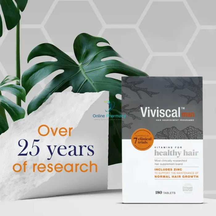 Viviscal Man Strength Hair Growth Supplements - 180 Tabs Vitamins &