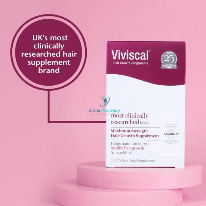 Viviscal Max Strength Hair Growth Supplements - 60 Tabs Vitamins &